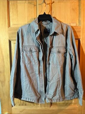 Abercrombie & Fitch Women’s Gray Green Military-Style Field Jacket